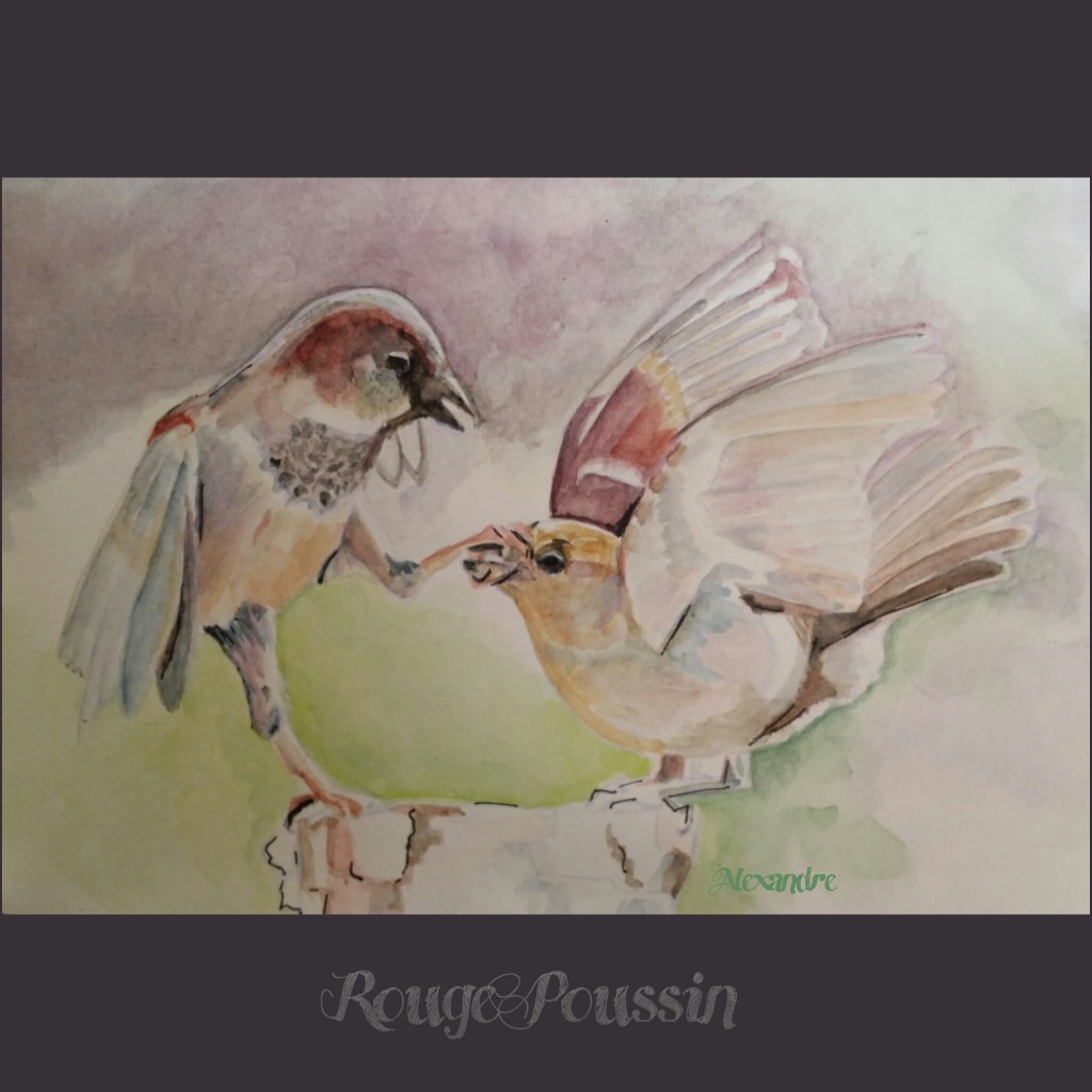 Aquarelle pour le défi d'Isabelle Kessedjian
