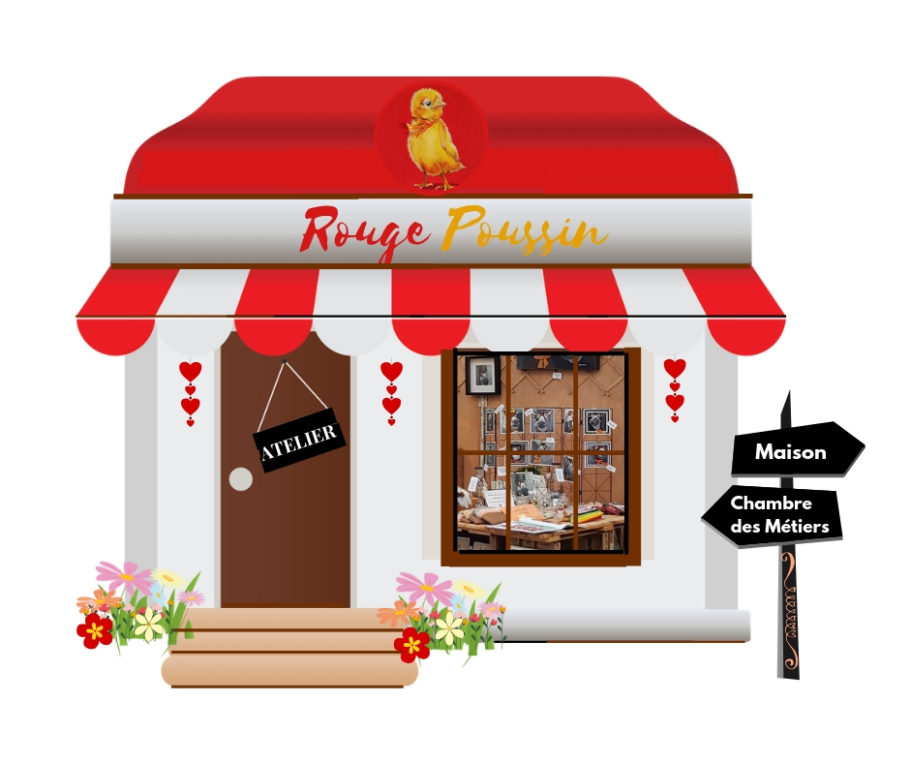 Rouge poussin : ma petite entreprise