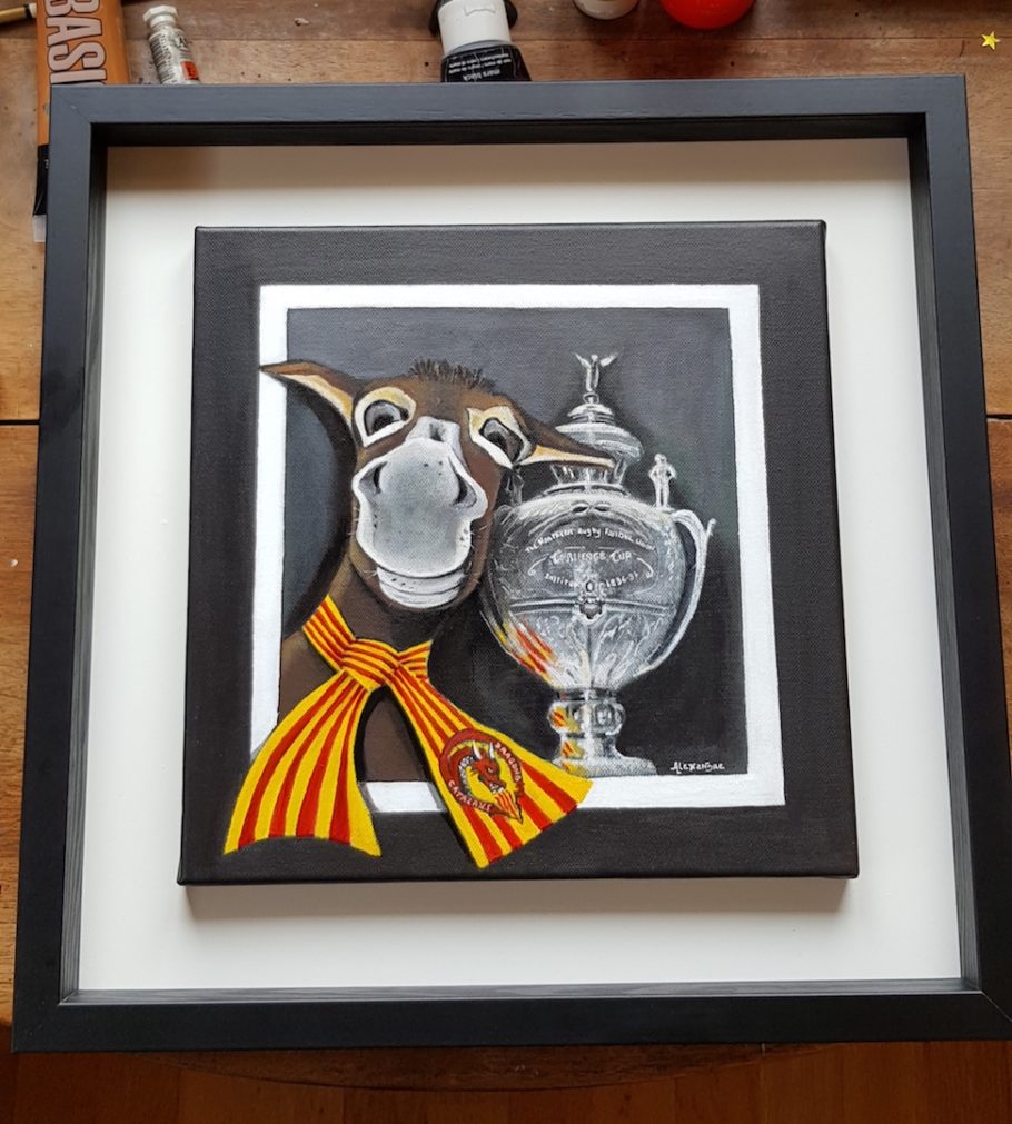 Tableau de la Challenge Cup offert à Mr Bernard Guasch en novembre 2018