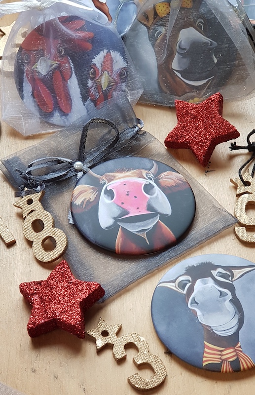 Des magnets comme idée cadeau pour glisser dans le calendrier de l'avent.